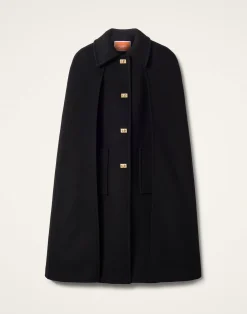 La DoubleJ Capispalla<Milano CapeBlack in Wool
