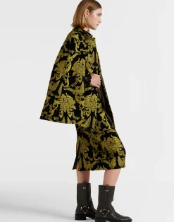 La DoubleJ Capispalla<Milano Mini CapeCherubs Black in Jacquard