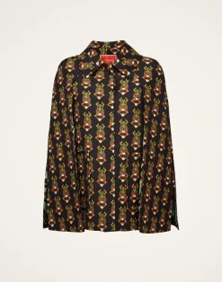 La DoubleJ Capispalla<Milano Mini CapeScarab Black in Cady Wool