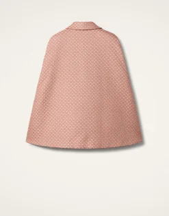 La DoubleJ Capispalla<Milano Mini CapeTulip Pale Pink in Jacquard