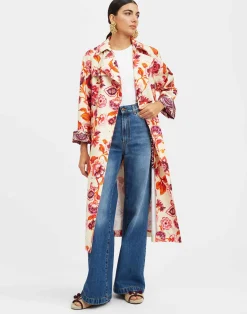 La DoubleJ Capispalla<Milano Trench CoatHottie Cream in Cotton Gabardine