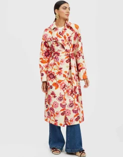 La DoubleJ Capispalla<Milano Trench CoatHottie Cream in Cotton Gabardine