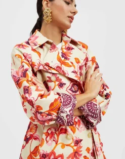 La DoubleJ Capispalla<Milano Trench CoatHottie Cream in Cotton Gabardine