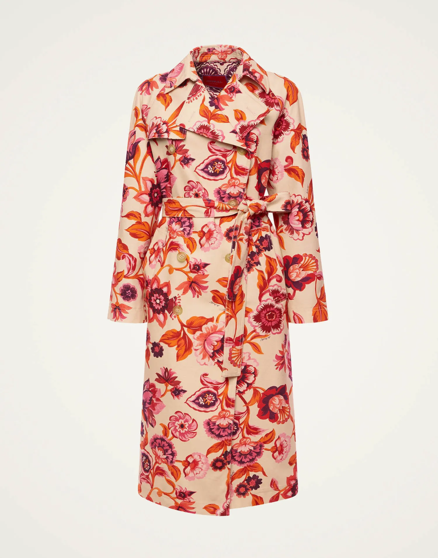La DoubleJ Capispalla<Milano Trench CoatHottie Cream in Cotton Gabardine