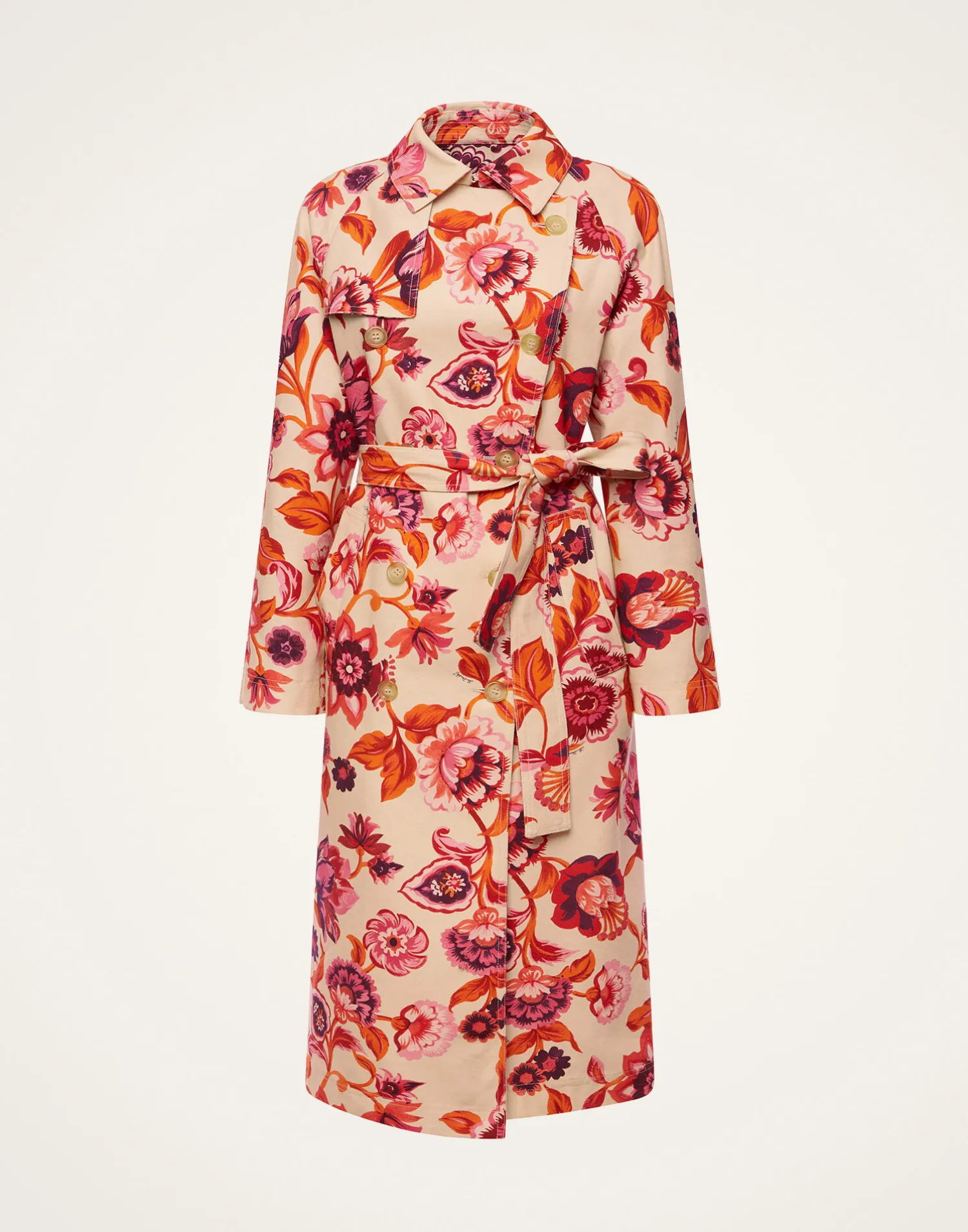La DoubleJ Capispalla<Milano Trench CoatHottie Cream in Cotton Gabardine