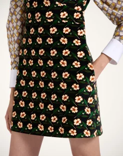 La DoubleJ Vestiti<Mini Arabesque DressMayfair Black in Cotton Velvet