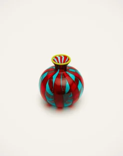 La DoubleJ Vasi|Home Décor<Mini Ciccio VaseRed/Turquoise in Glass
