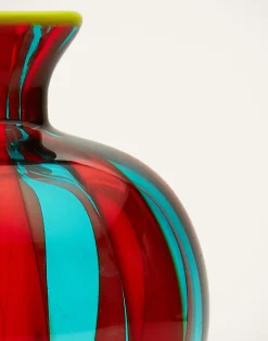 La DoubleJ Vasi|Home Décor<Mini Ciccio VaseRed/Turquoise in Glass