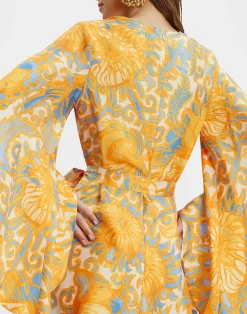 La DoubleJ Vestiti<Mini Magnifico DressAnemone Orange in Silk Twill