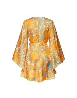 La DoubleJ Vestiti<Mini Magnifico DressAnemone Orange in Silk Twill
