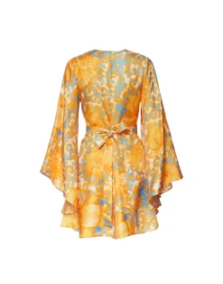 La DoubleJ Vestiti<Mini Magnifico DressAnemone Orange in Silk Twill