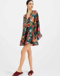 La DoubleJ Party Dressing<Mini Magnifico DressHottie Emerald in Silk Twill