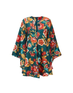 La DoubleJ Party Dressing<Mini Magnifico DressHottie Emerald in Silk Twill