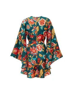 La DoubleJ Party Dressing<Mini Magnifico DressHottie Emerald in Silk Twill