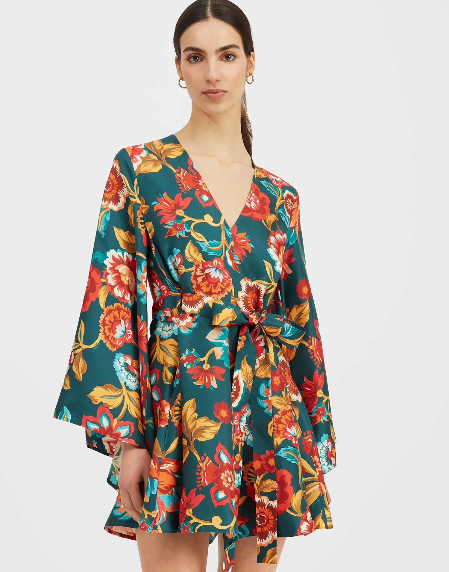 La DoubleJ Vestiti<Mini Magnifico DressHottie Emerald in Silk Twill