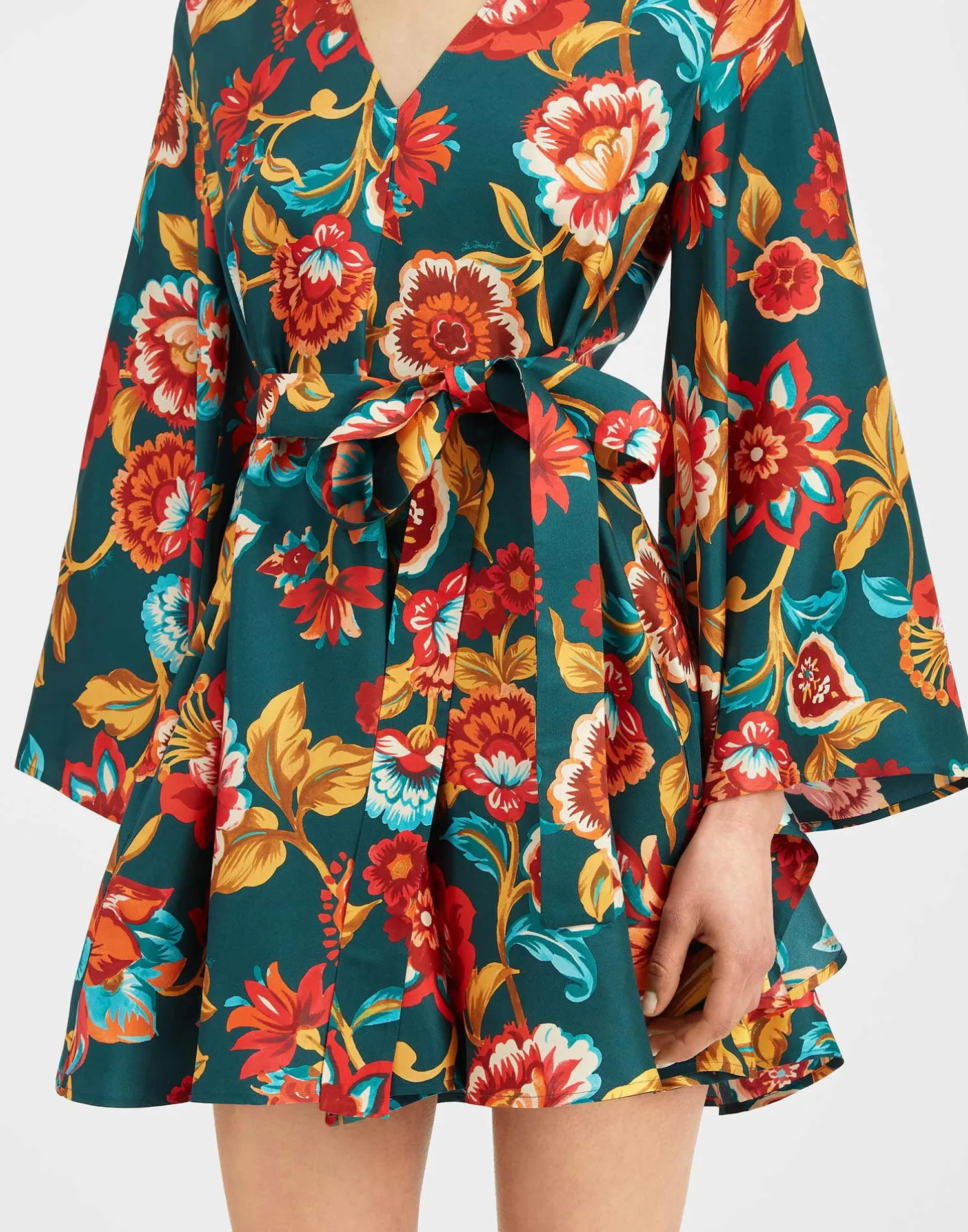 La DoubleJ Vestiti<Mini Magnifico DressHottie Emerald in Silk Twill