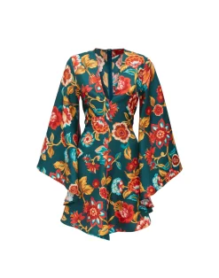 La DoubleJ Vestiti<Mini Magnifico DressHottie Emerald in Silk Twill
