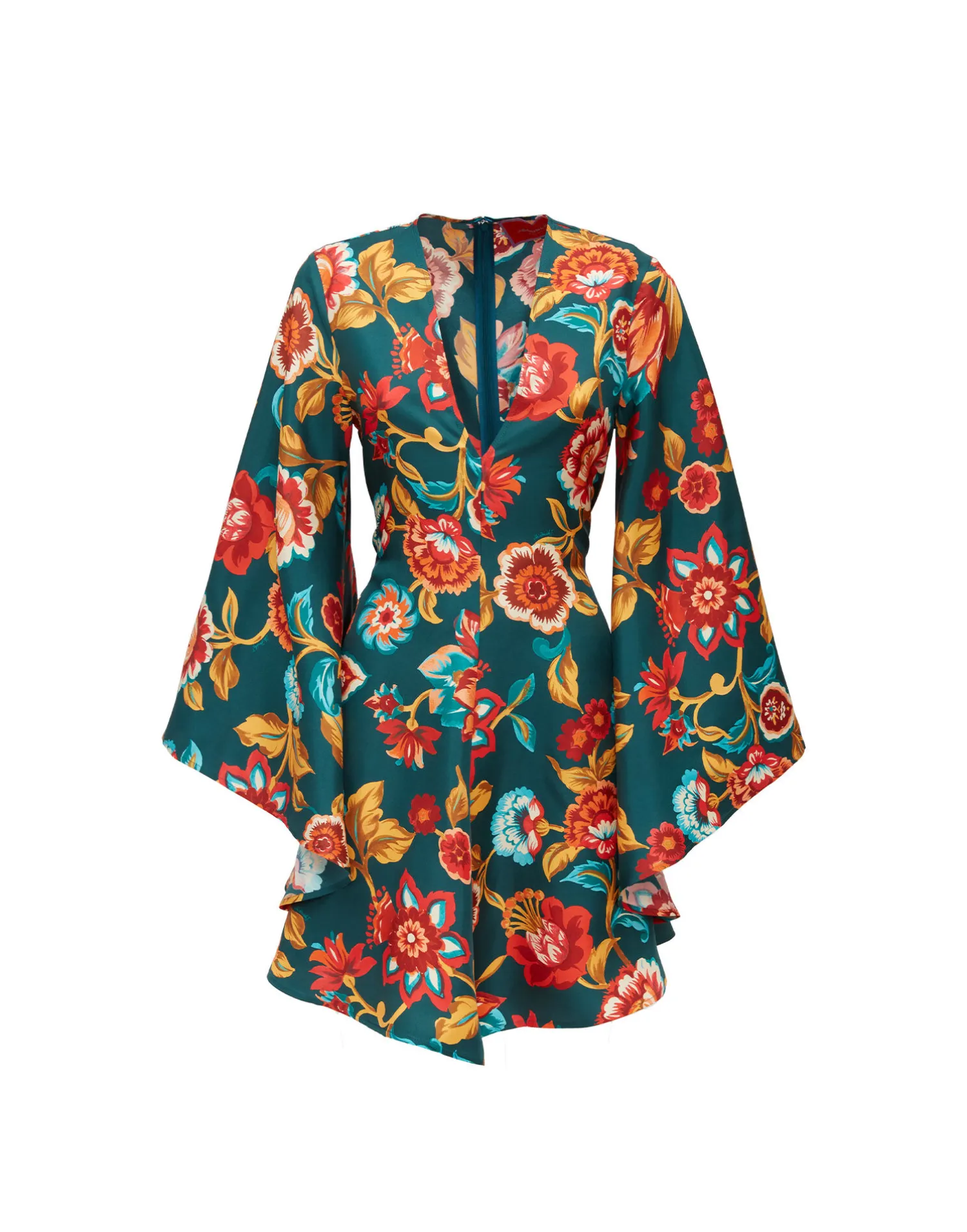 La DoubleJ Vestiti<Mini Magnifico DressHottie Emerald in Silk Twill