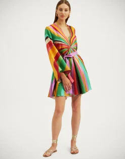 La DoubleJ Vestiti<Mini Magnifico DressRainbow in Twill Silk