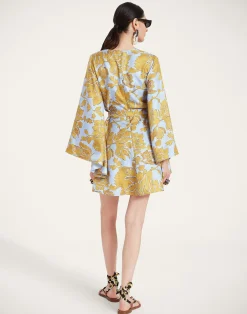 La DoubleJ Party Dressing<Mini Magnifico DressTangle Light Blue in Silk Twill