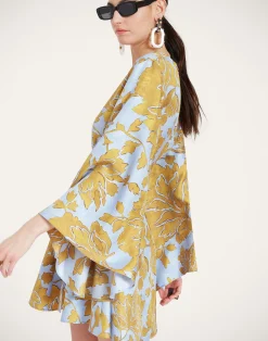 La DoubleJ Party Dressing<Mini Magnifico DressTangle Light Blue in Silk Twill