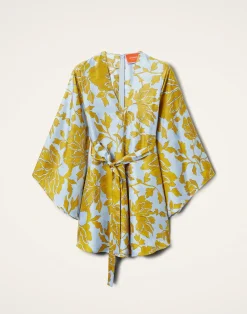 La DoubleJ Party Dressing<Mini Magnifico DressTangle Light Blue in Silk Twill