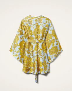 La DoubleJ Party Dressing<Mini Magnifico DressTangle Light Blue in Silk Twill