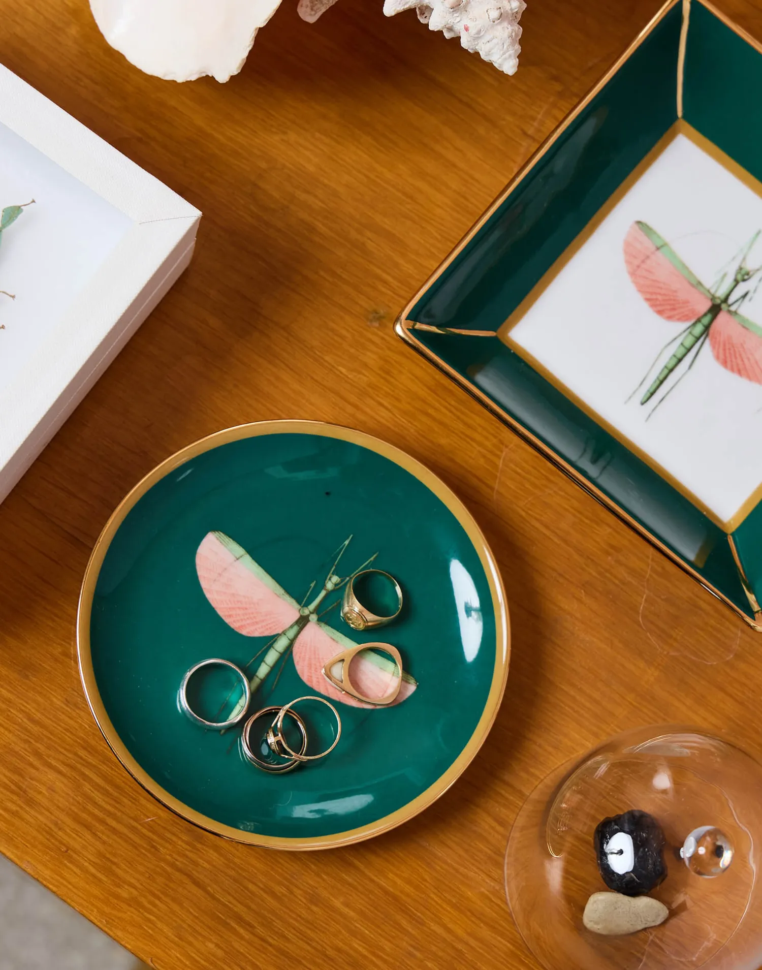 La DoubleJ Piatti Da Dessert & Piattini|Tavola<Mini PlateLibellula Green in Porcelain