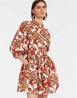 La DoubleJ Vestiti<Mini Portofino DressReef White in Printed Lace