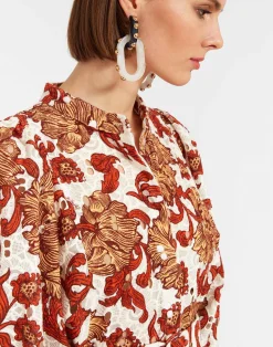 La DoubleJ Vestiti<Mini Portofino DressReef White in Printed Lace