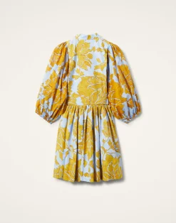 La DoubleJ Vestiti<Mini Portofino DressTangle Light Blue in Summer Poplin