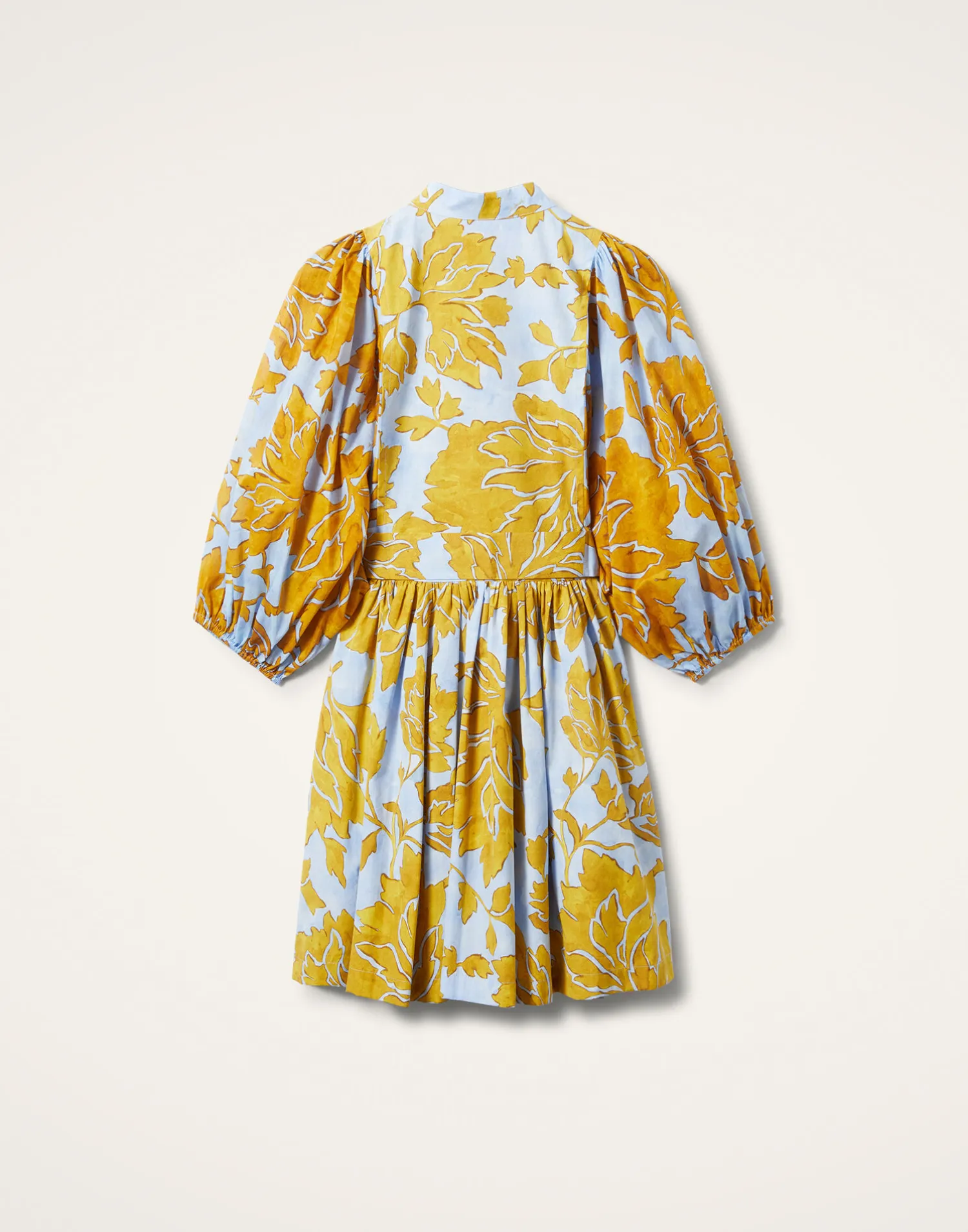 La DoubleJ Vestiti<Mini Portofino DressTangle Light Blue in Summer Poplin