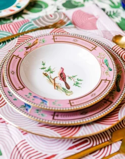 La DoubleJ Piatti|Tavola<Miniscalchi Soup & Dinner Plate Set18k Gold Antique Miniscalchi in Porcelain