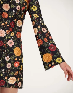 La DoubleJ Vestiti<Mini Supreme Swing DressBotticelli Black in Silk Twill
