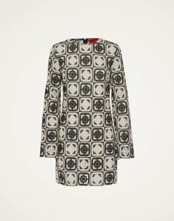 La DoubleJ Vestiti<Mini Supreme Swing DressMini Tiles Black in Macram&eacute;