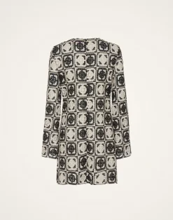 La DoubleJ Vestiti<Mini Supreme Swing DressMini Tiles Black in Macram&eacute;