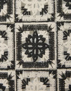 La DoubleJ Vestiti<Mini Supreme Swing DressMini Tiles Black in Macram&eacute;