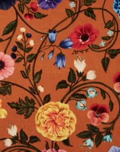 La DoubleJ Party Dressing<Mini Swing DressBotticelli Rust in Cotton Velvet