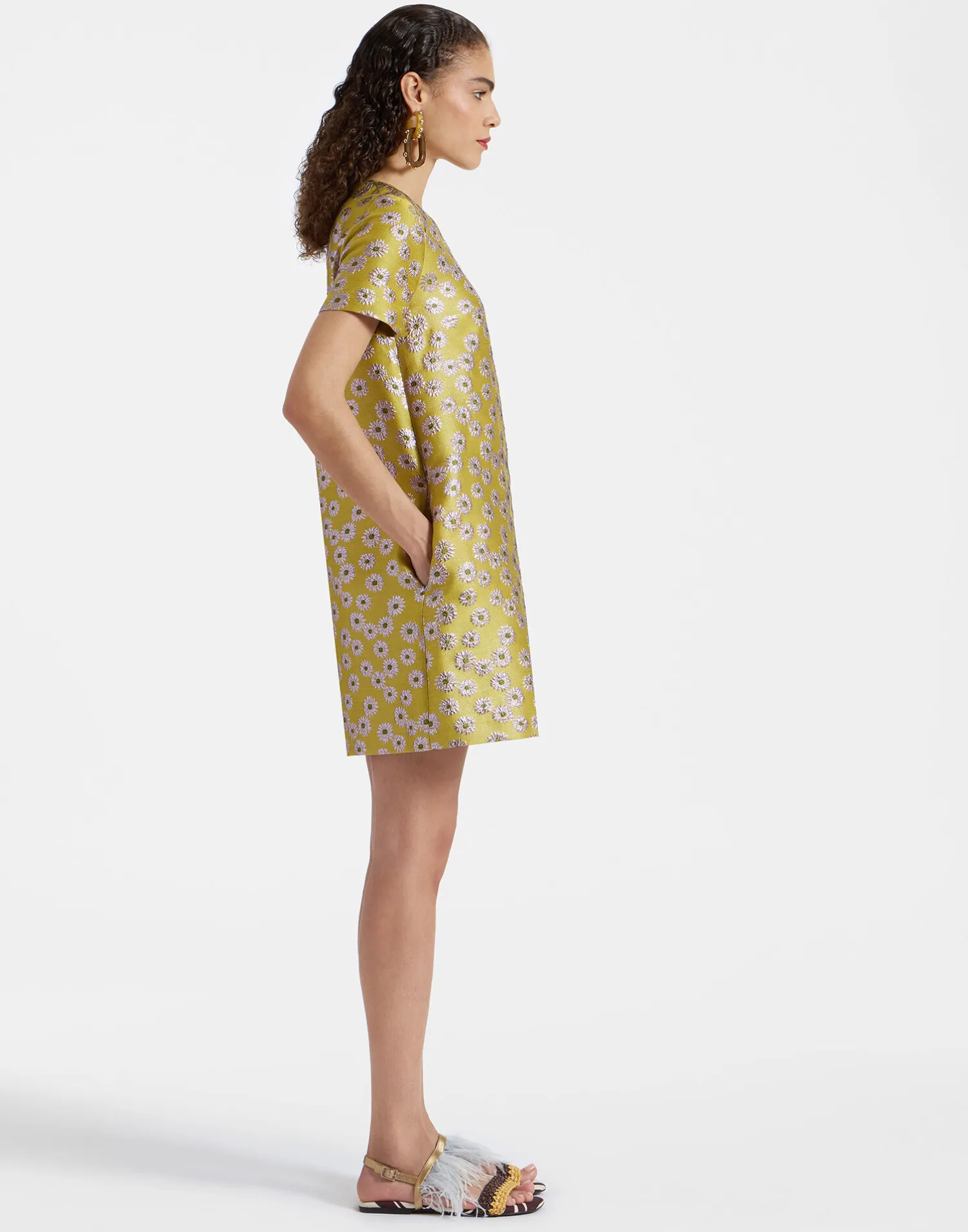 La DoubleJ Vestiti<Mini Swing DressMargarita in Jacquard
