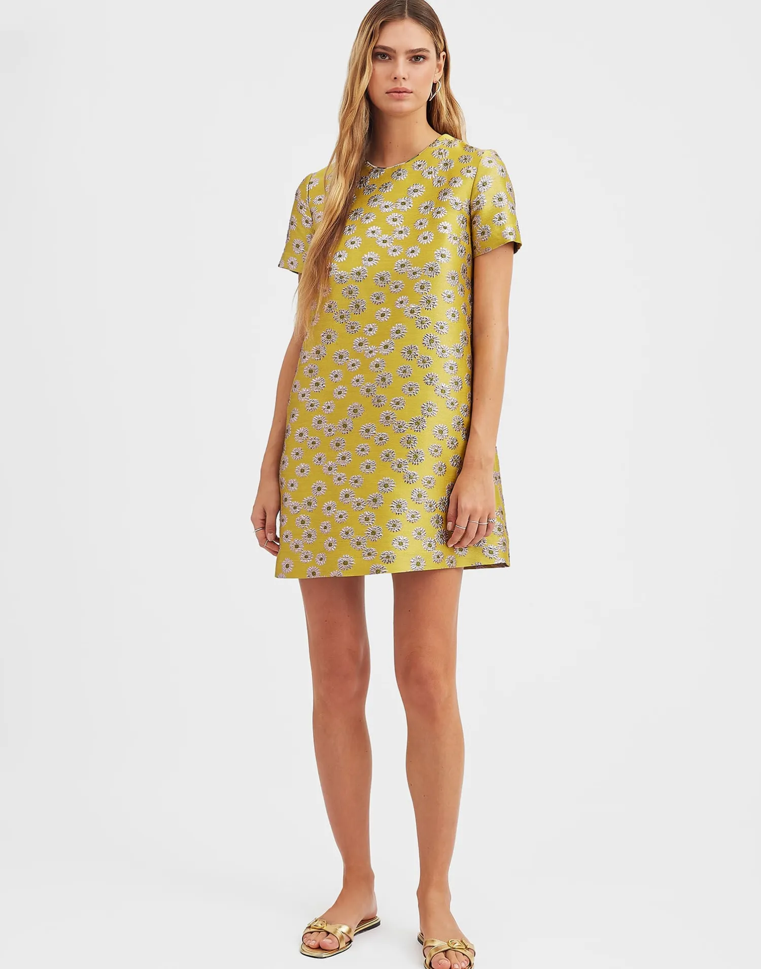 La DoubleJ Party Dressing<Mini Swing DressMargarita in Jacquard