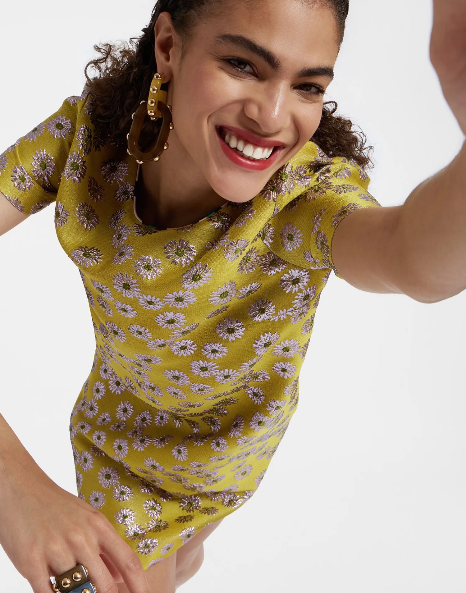 La DoubleJ Party Dressing<Mini Swing DressMargarita in Jacquard