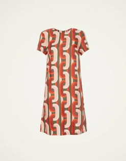 La DoubleJ Vestiti<Mini Swing DressPrometheus Pale Pink in Silk Twill