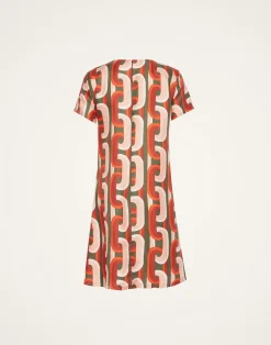 La DoubleJ Vestiti<Mini Swing DressPrometheus Pale Pink in Silk Twill