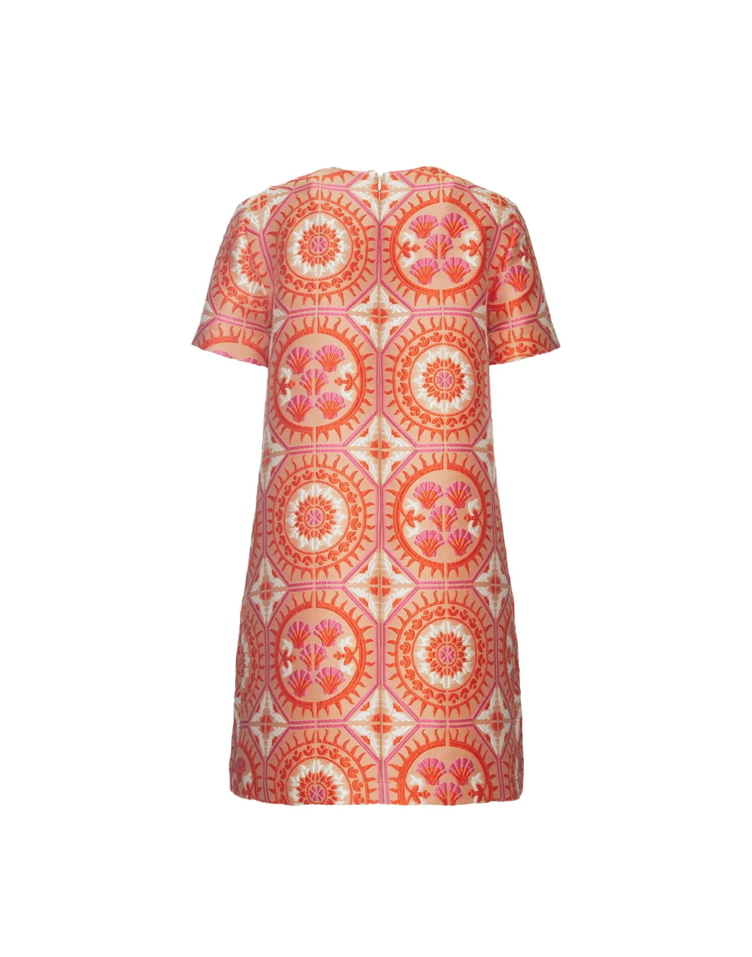 La DoubleJ Party Dressing<Mini Swing DressSun Orange in Jacquard