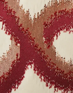 La DoubleJ Vestiti<Mini Swing DressTackle Burgundy in Jacquard