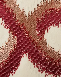 La DoubleJ Party Dressing<Mini Swing DressTackle Burgundy in Jacquard
