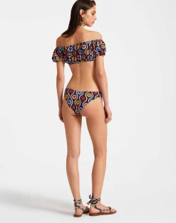 La DoubleJ Moda Mare<Mirage BottomWhitsun Mini Blue in Piquet Lycra
