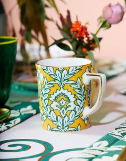 La DoubleJ Set Da Te E Caffe|Tavola<MugYellow Garland in Porcelain