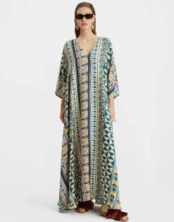 La DoubleJ Vestiti<Muumuu DressCasareale Small Placèe Cream in Silk Twill