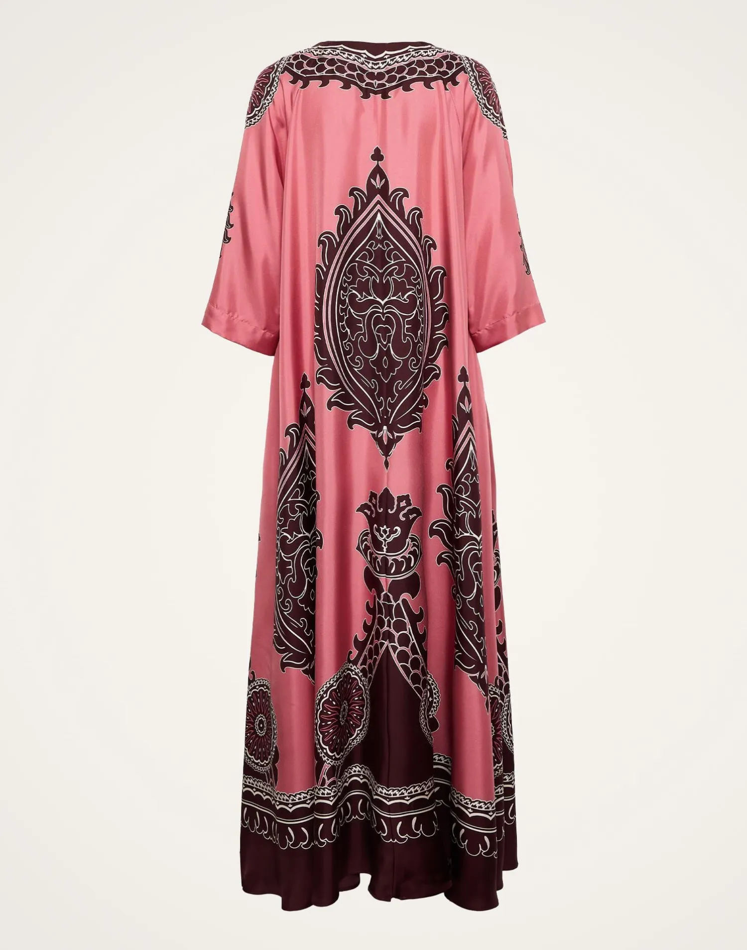 La DoubleJ Party Dressing<Muumuu DressOltrarno Placée Pink in Silk Twill